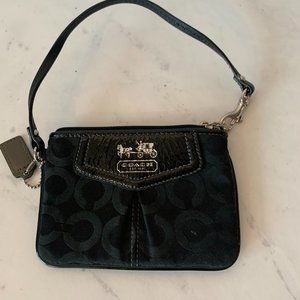 Black Coach Wristlet